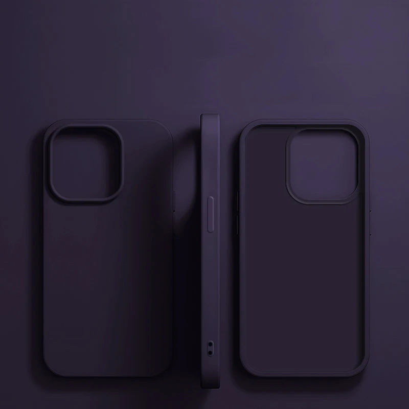 Luxury Liquid Silicone iPhone Case - Soft Shockproof Cover