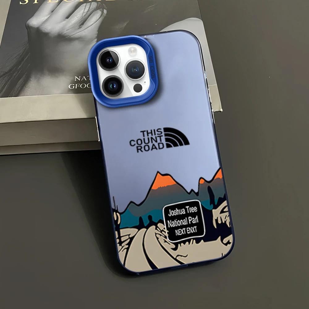 Luxury Mountain iPhone Case - IMD Laser Lens Circle Design