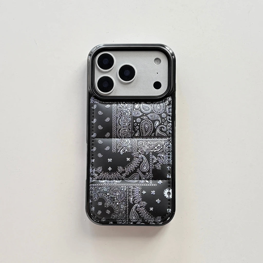 Bandana Patchwork iPhone Case - Ethnic Paisley Cloth Design