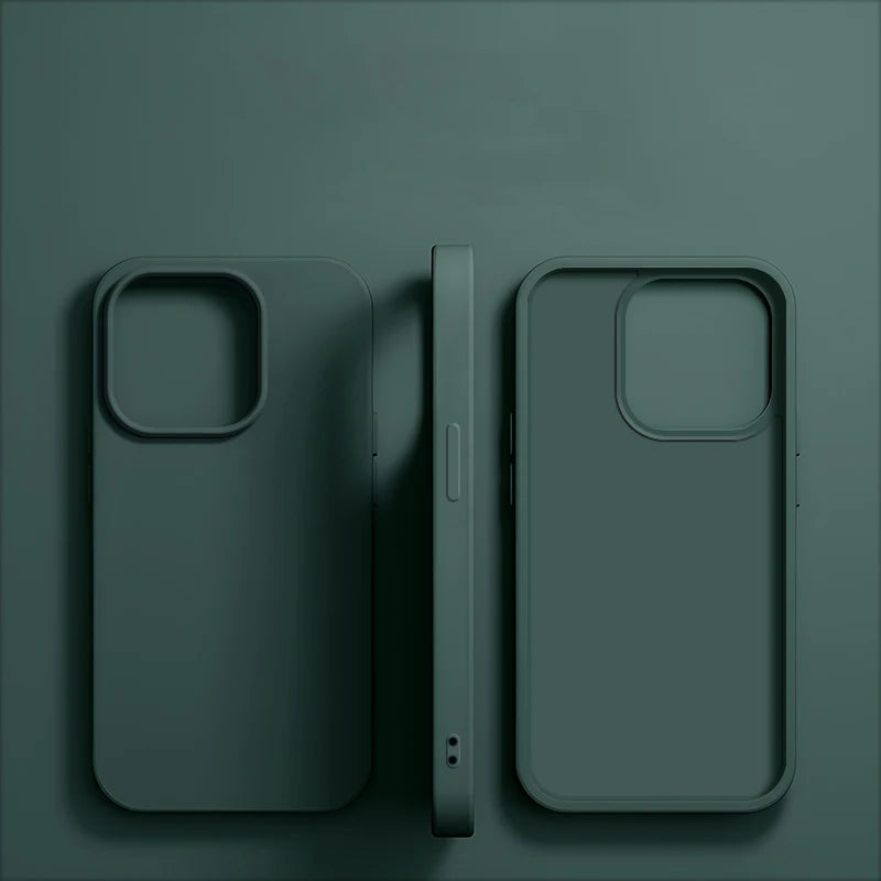 Luxury Liquid Silicone iPhone Case - Soft Shockproof Cover