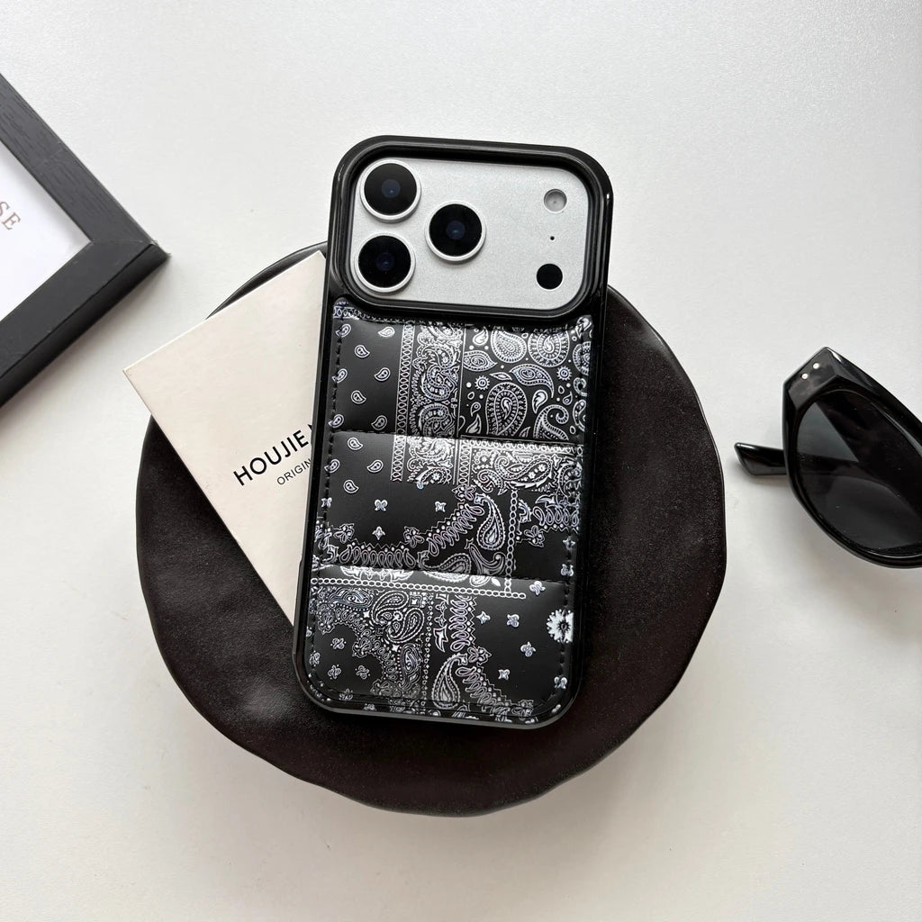 Bandana Patchwork iPhone Case - Ethnic Paisley Cloth Design
