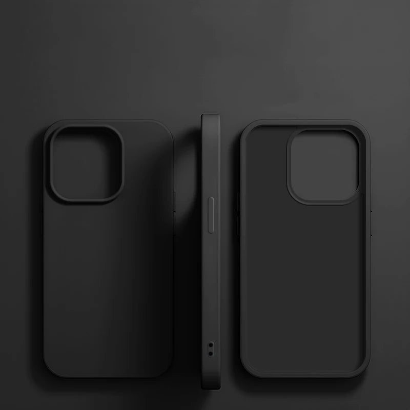 Luxury Liquid Silicone iPhone Case - Soft Shockproof Cover